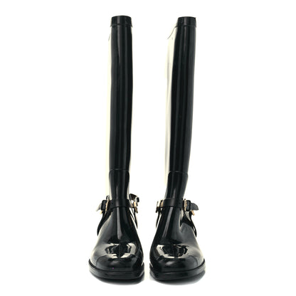 Jimmy Choo PVC Rubber Cheshire Rain Boots 39 Black 3 of 10