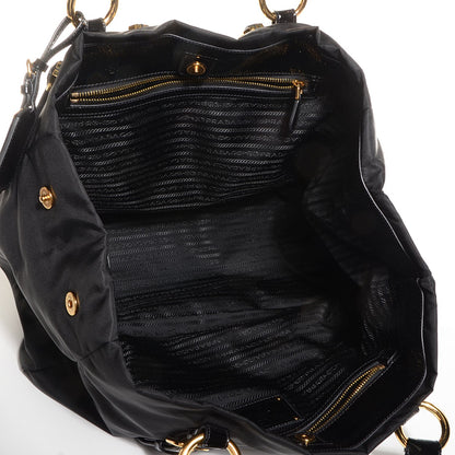 Prada Tessuto Nylon Pietre Jeweled Tote Nero Black 7 of 11