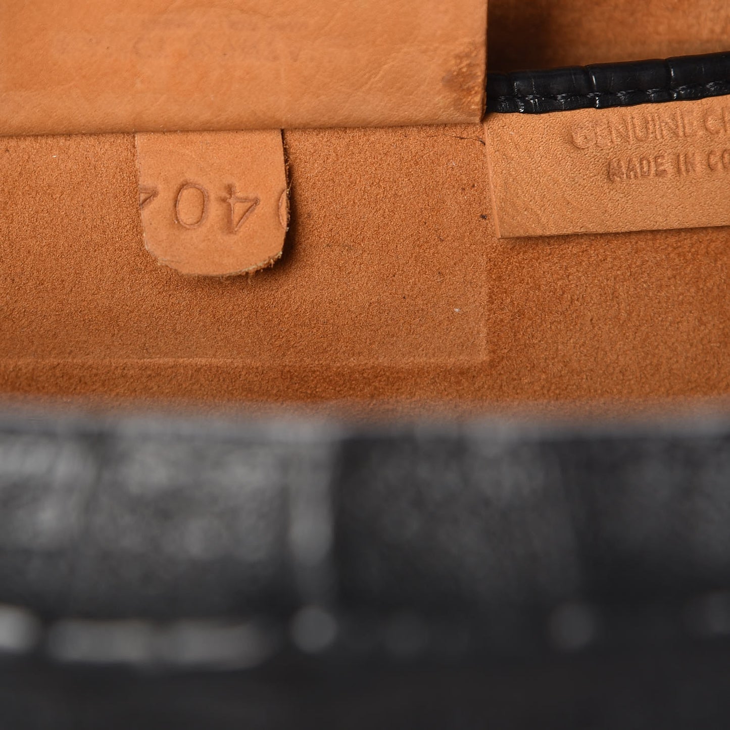 Crocodile Tote Black