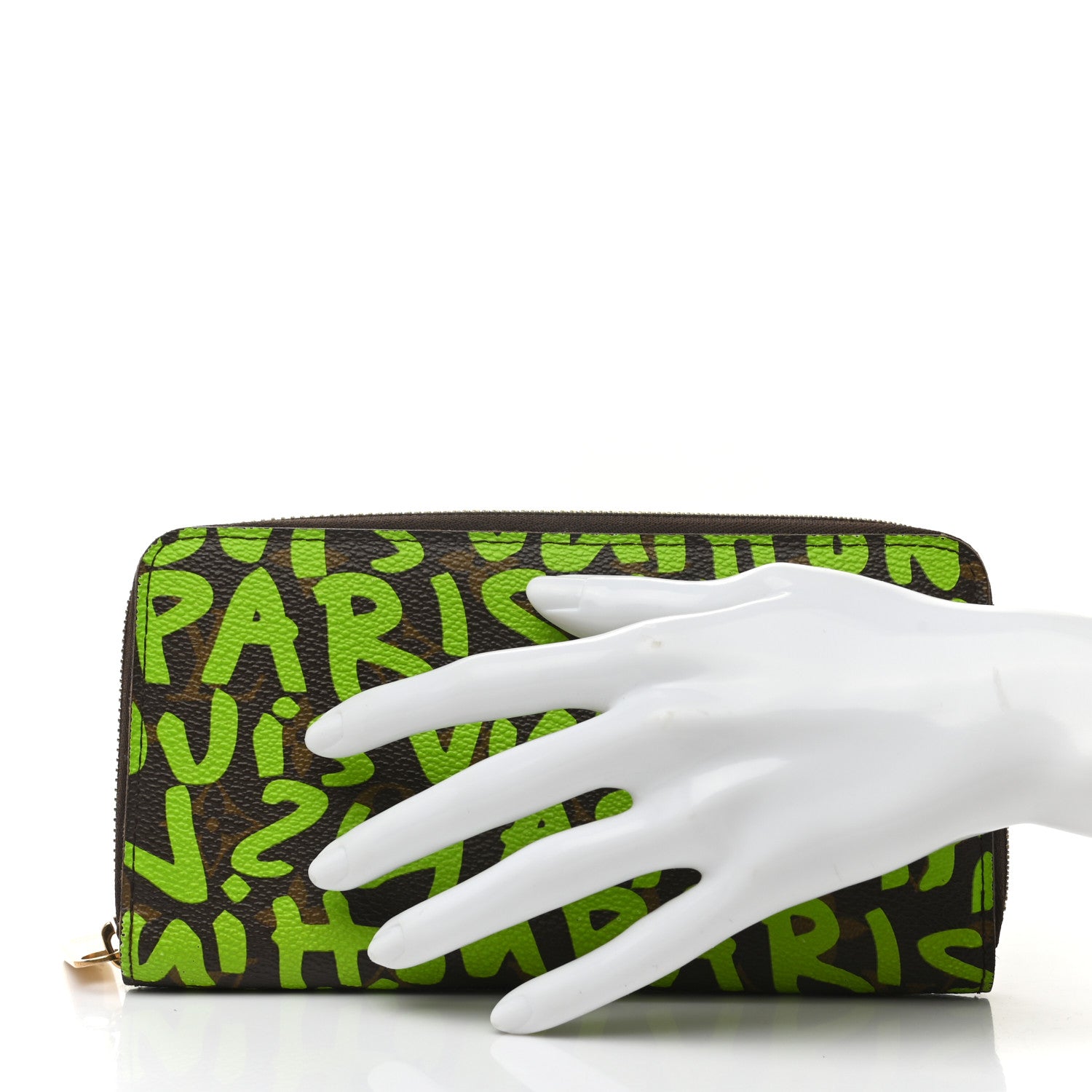Louis Vuitton Monogram Graffiti Zippy Wallet Green 2 of 8