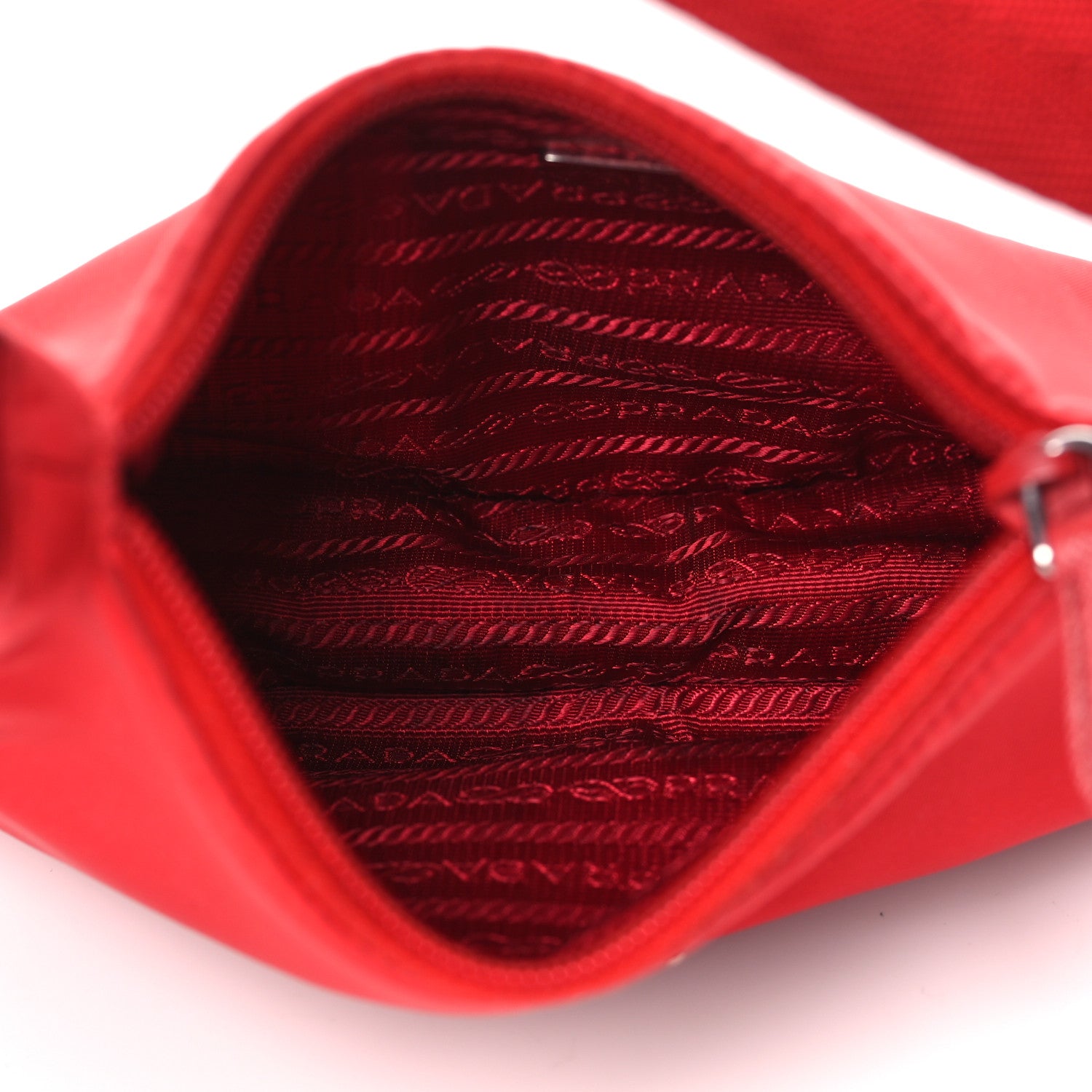 Prada Tessuto Nylon Mini Re-Edition 2000 Bag Rosso 5 of 10