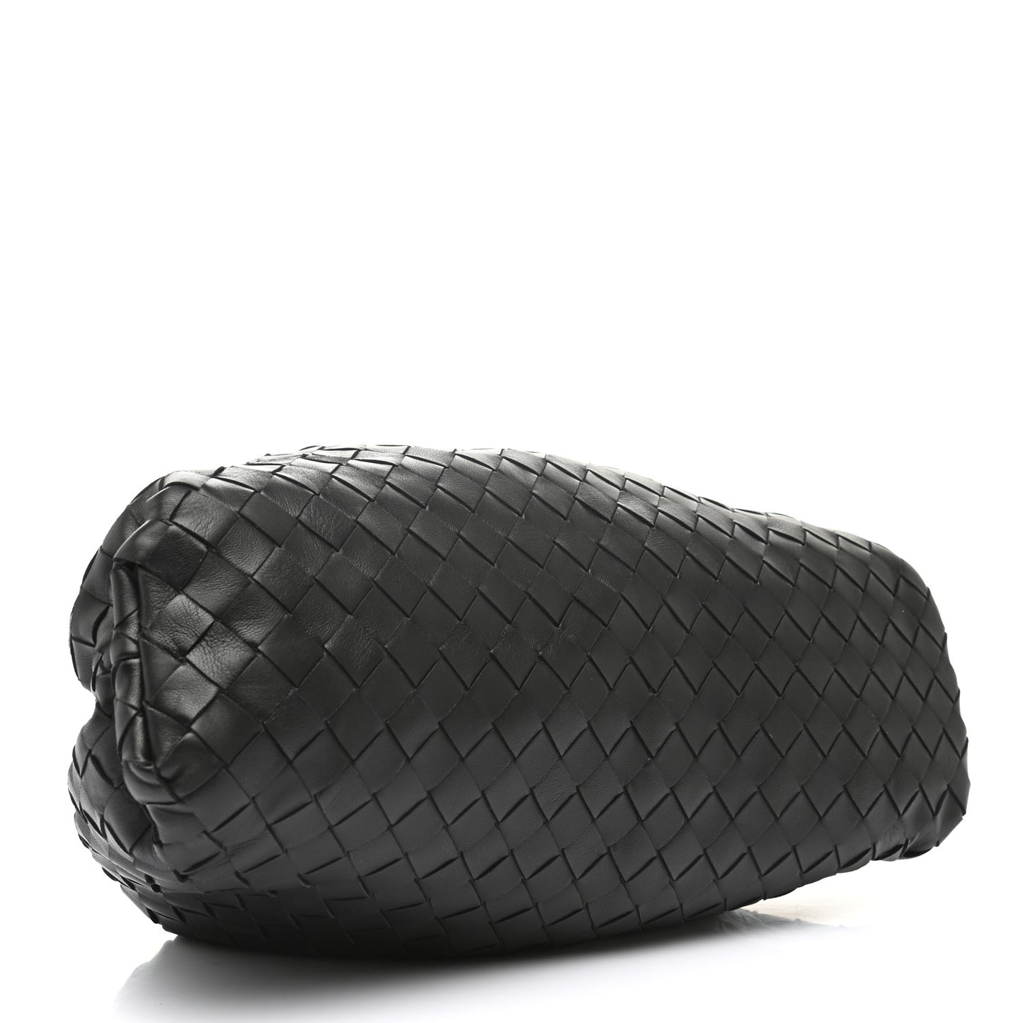 Nappa Maxi Intreccio The Pouch Oversized Clutch Black