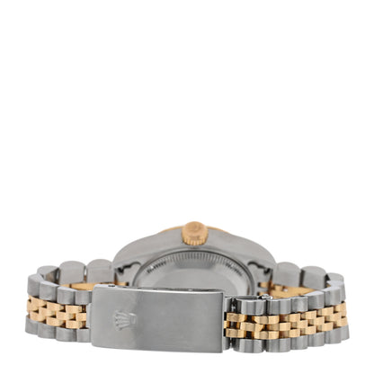 Rolex Stainless Steel 18K Yellow Gold Diamond 26mm Oyster Perpetual Datejust Watch Champagne 79173 3 of 4