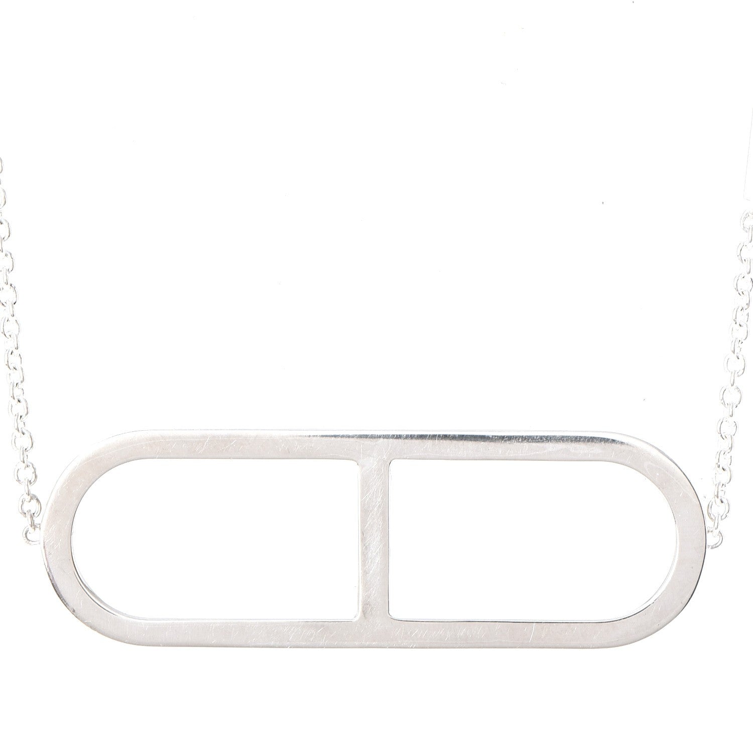 Hermes Sterling Silver Ever Chaine d'Ancre Long Necklace 5 of 6