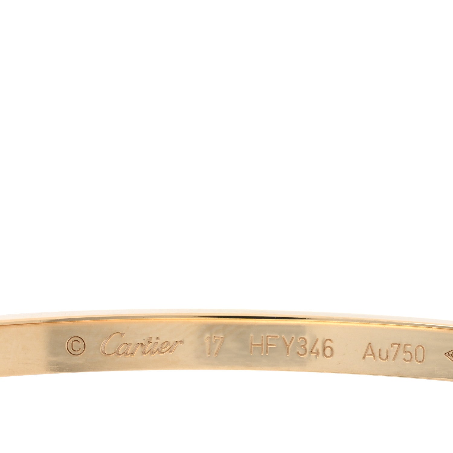 Cartier 18K Yellow Gold 6 Diamond Small LOVE Bracelet 17 3 of 8