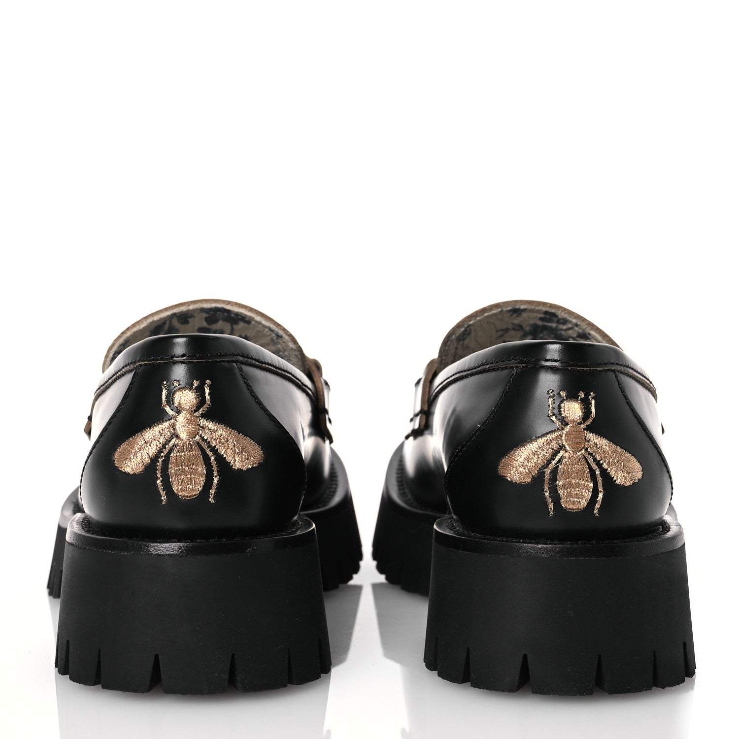 Gucci Cordovan Lux Womens Harald Horsebit 25mm Platform Loafers 35.5 Black 6 of 12