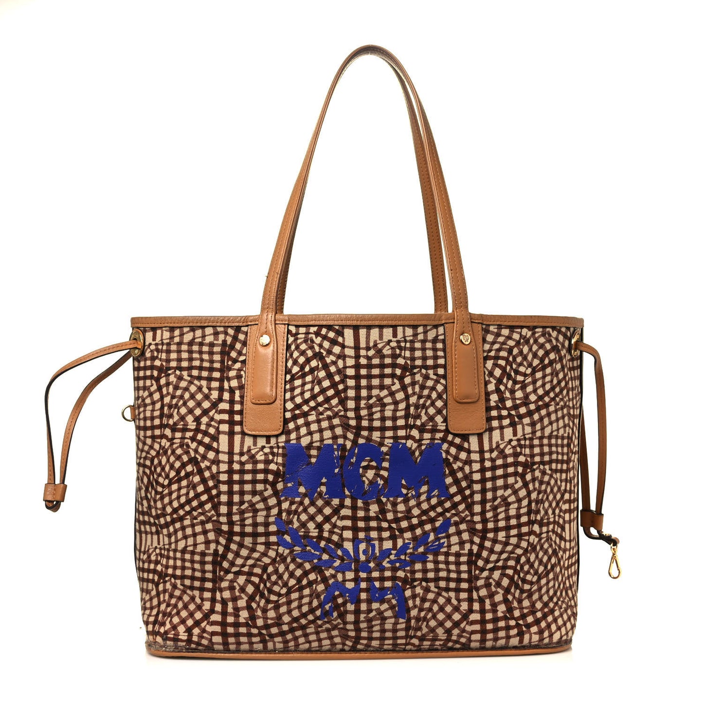 Visetos Medium Liz Reversible Shopper Tote Cognac