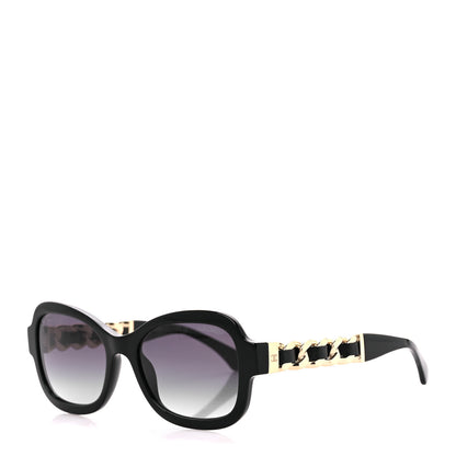Chanel Acetate Chain Sunglasses 5465-Q Black 1 of 8