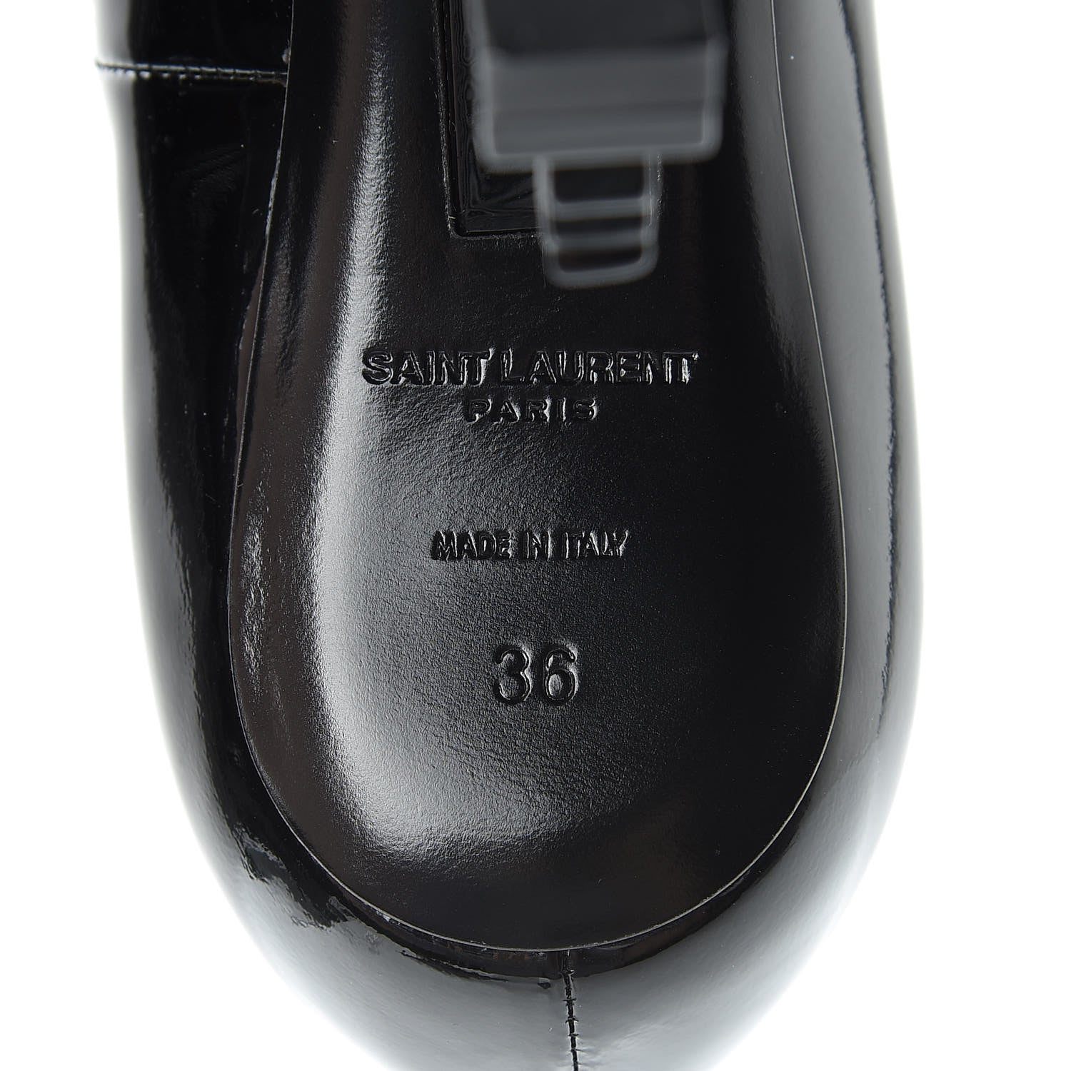Saint Laurent Patent Opyum Appelle Moi Ankle Strap Pump 36 Black 7 of 9