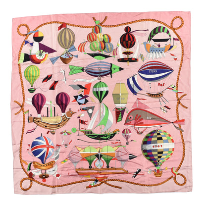 Hermes Silk Les Folies Du Ciel Scarf 90 1 of 4