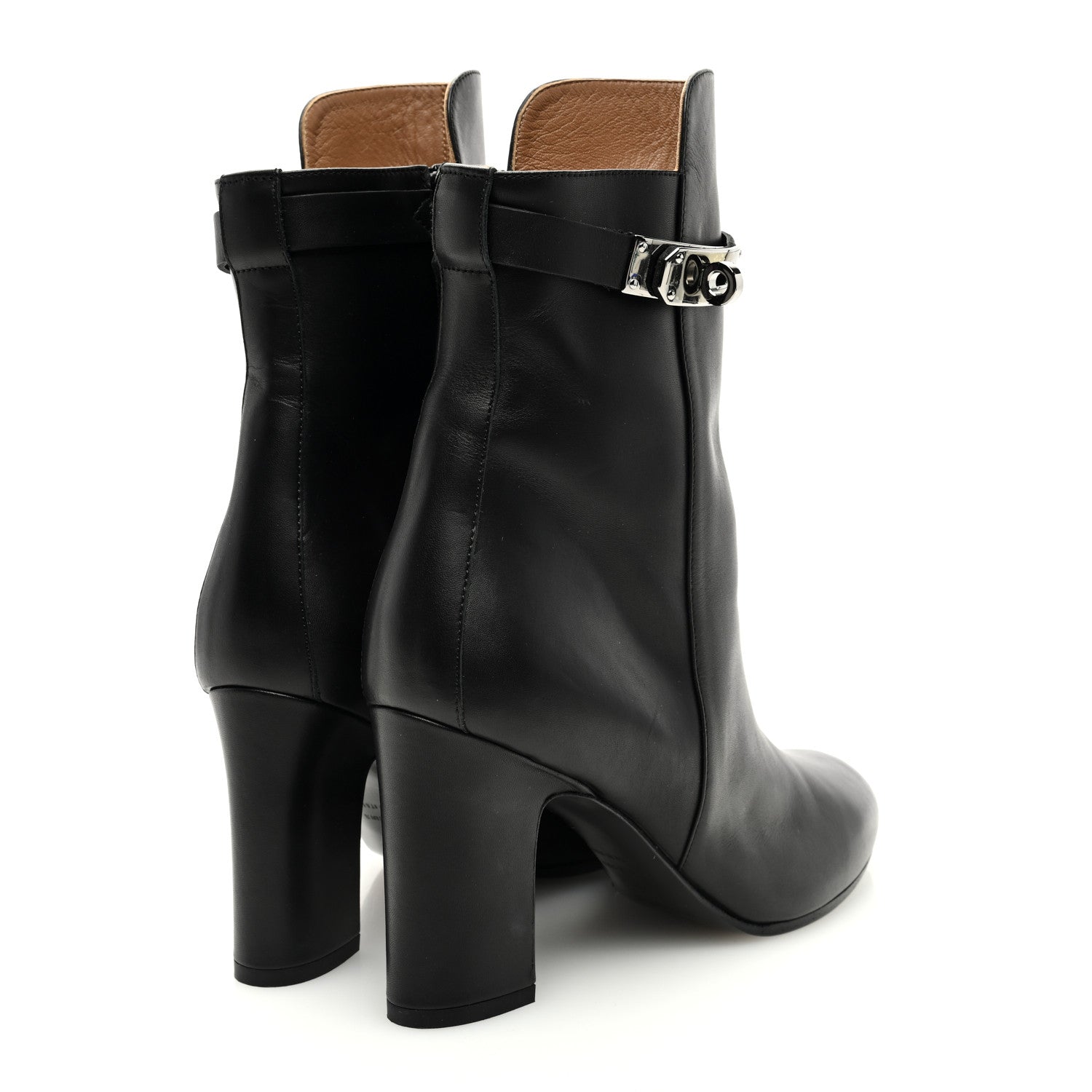 Hermes Calfskin Saint Germain Ankle Boots 38 Black 4 of 8