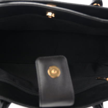 Chanel Calfskin Cerf Executive Shopper Tote Black 6 of 11