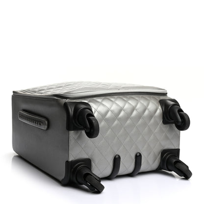 Chanel Metallic Caviar Quilted Coco Case Trolley Silver 3 of 13