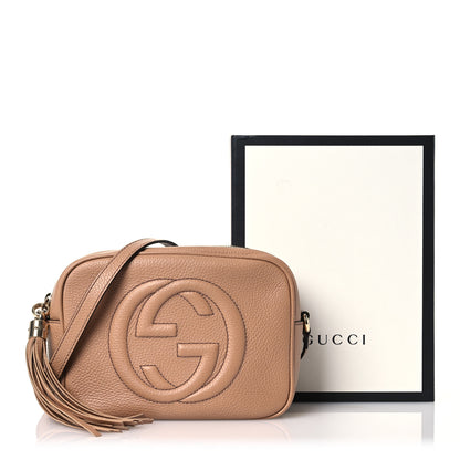 Gucci Pebbled Calfskin Small Soho Disco Bag Camelia 18 of 18