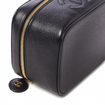 Chanel Caviar Vanity Cosmetic Case Black 5 of 10