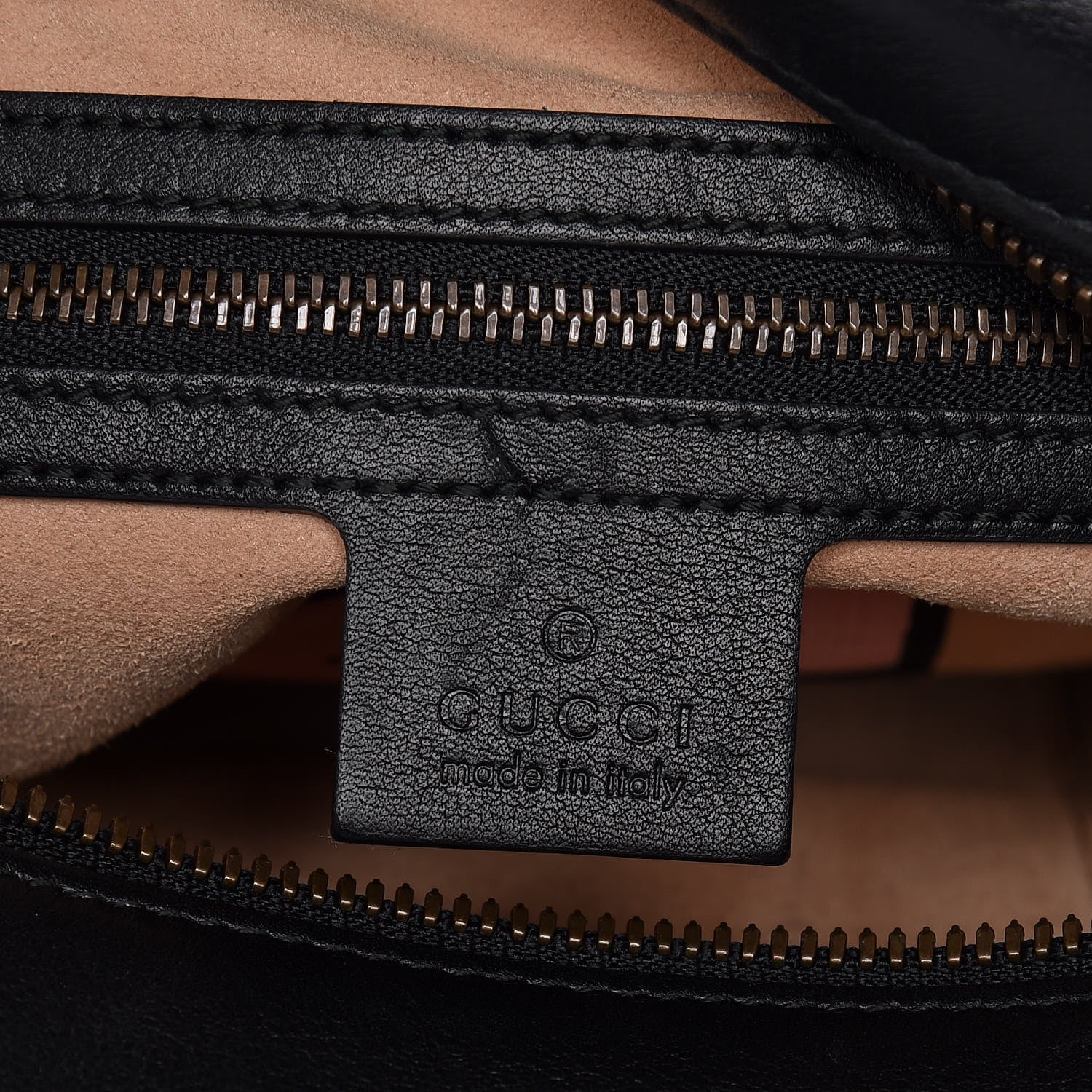 Gucci Calfskin Matelasse GucciGhost Medium GG Marmont Chain Shoulder Bag Black New Acquamarine 7 of 10