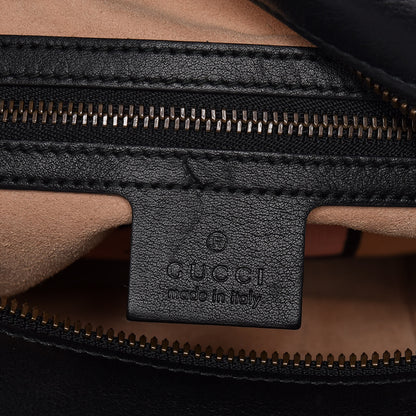 Gucci Calfskin Matelasse GucciGhost Medium GG Marmont Chain Shoulder Bag Black New Acquamarine 7 of 10