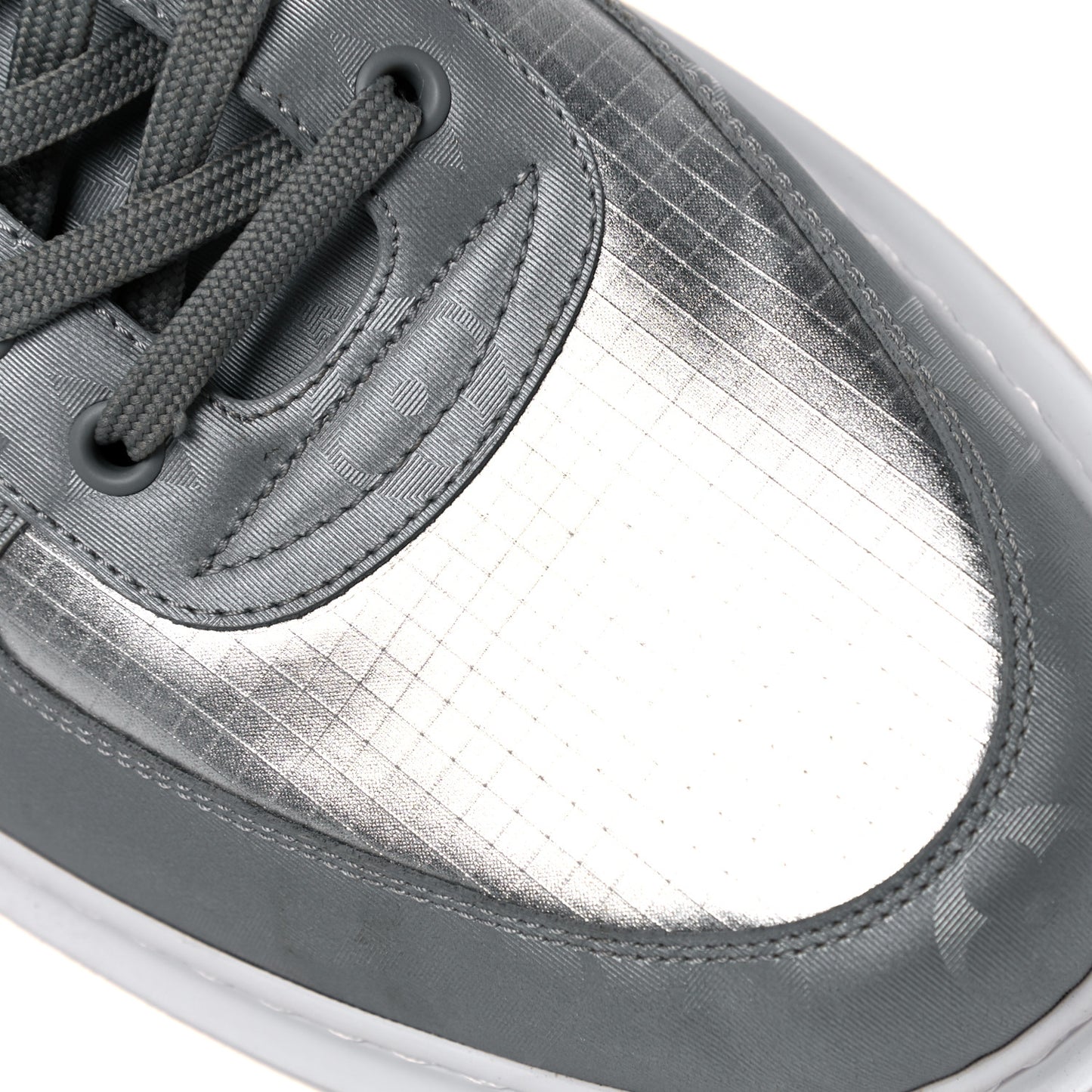 Canvas Monogram Beverly Hills Sneakers 11 Argent