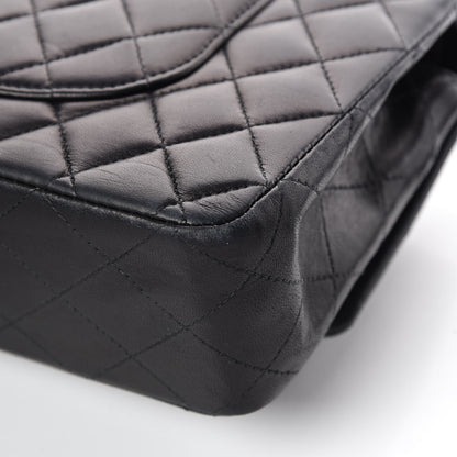Chanel Lambskin Quilted Medium Double Flap Black 15 of 16