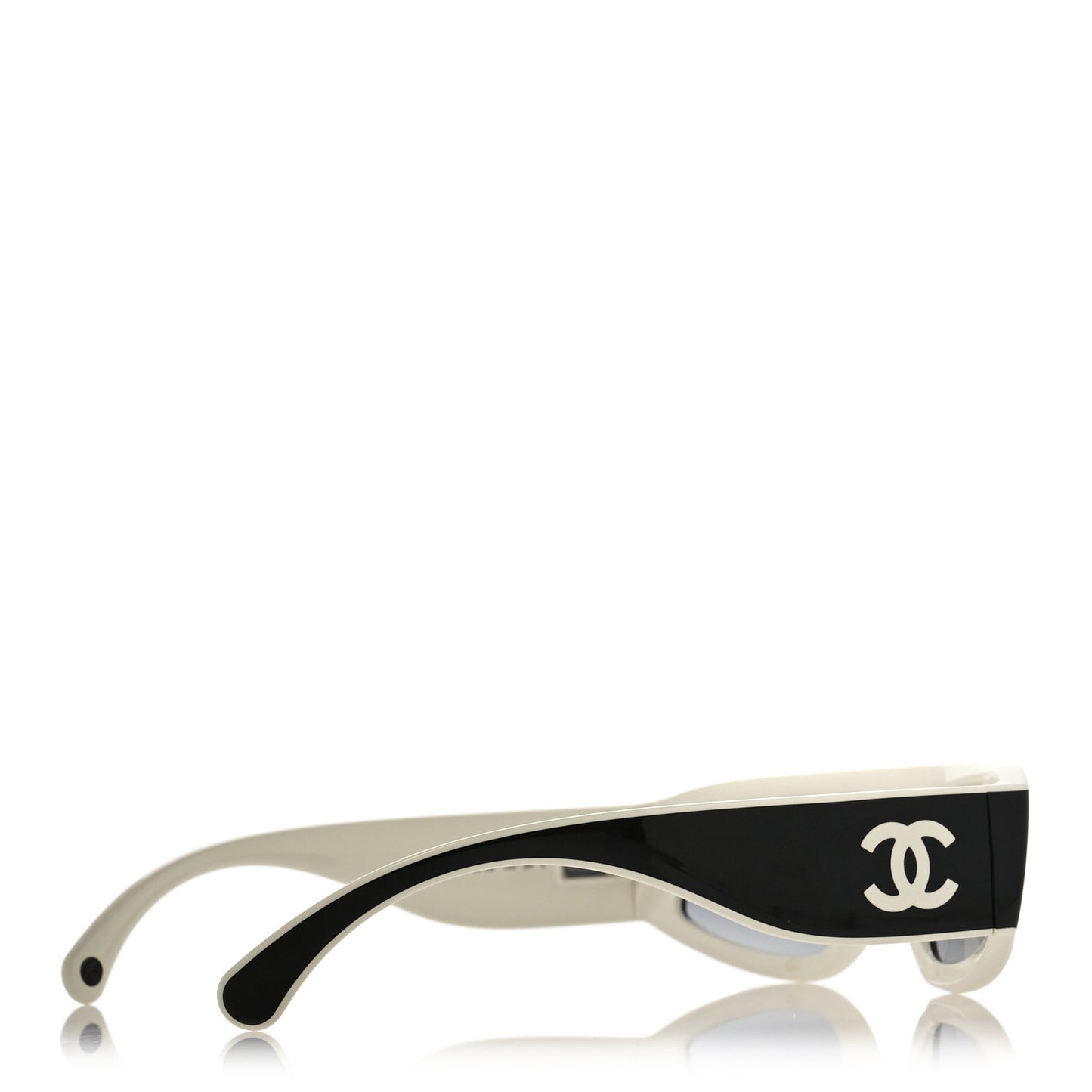 Acetate Cat Eye Sunglasses 6057 Black White
