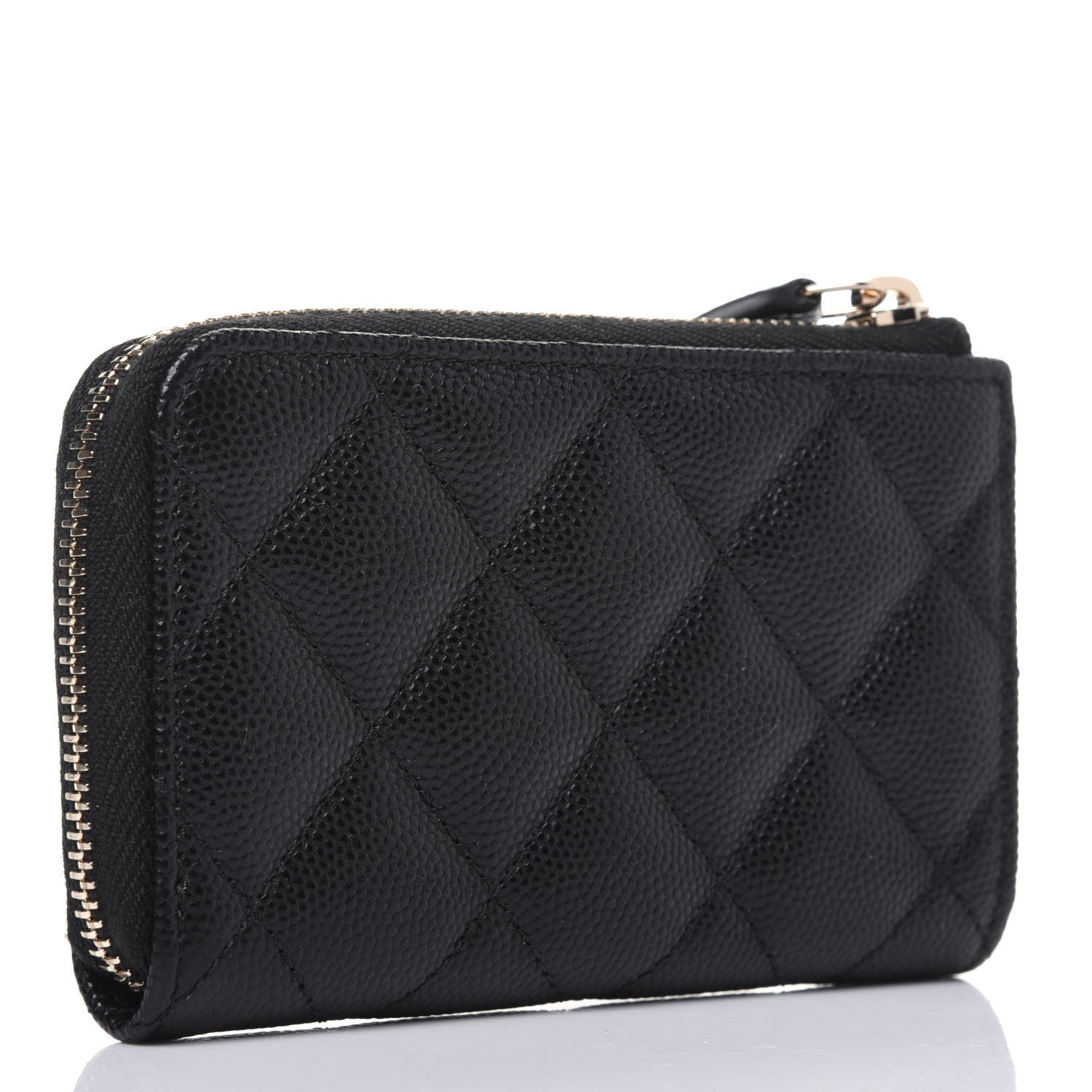 Chanel Caviar Quilted Key Holder Case Black 4 of 12