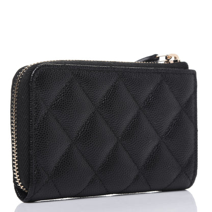 Chanel Caviar Quilted Key Holder Case Black 4 of 12