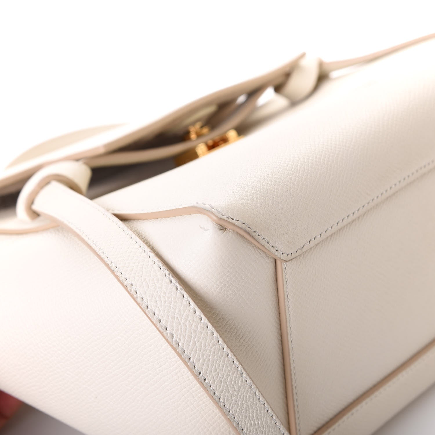 Celine Baby Grained Calfskin Micro Belt Bag White 14 of 19