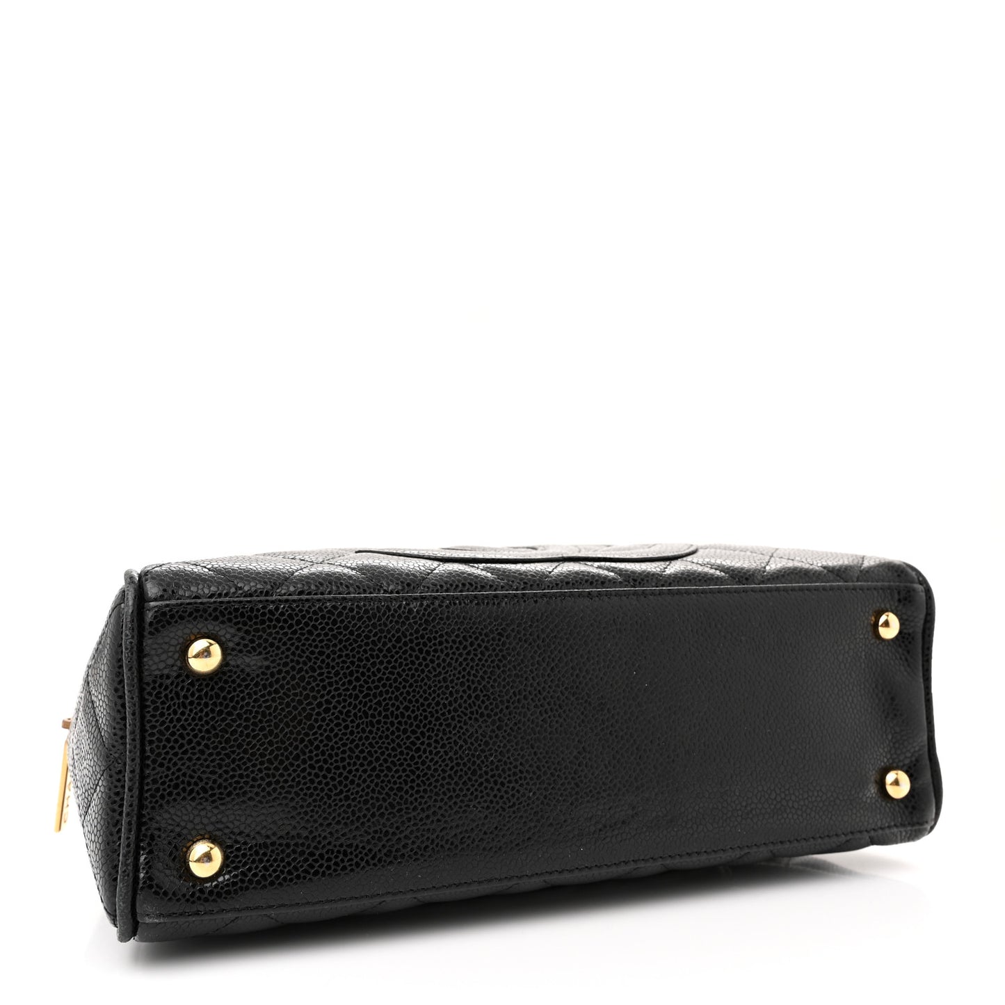 Caviar Quilted Small Bowler Black