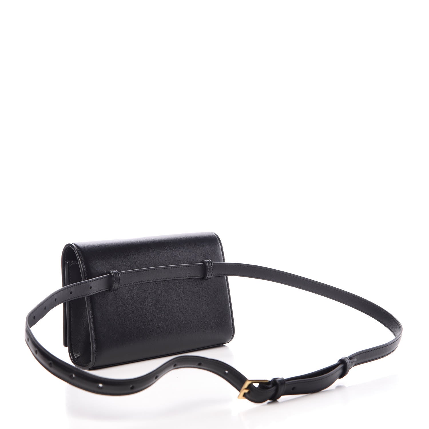 Saint Laurent Smooth Calfskin Monogram Kate Belt Bag Black 3 of 9