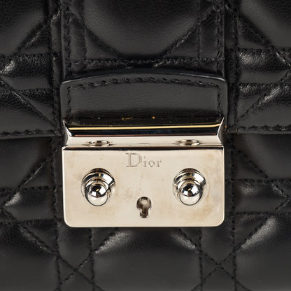 Christian Dior Lambskin Cannage Medium Miss Dior Flap Black 6 of 10