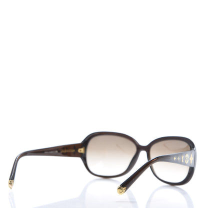 Louis Vuitton Acetate Obsession GM Sunglasses Z0459W Brown Glitter 4 of 8