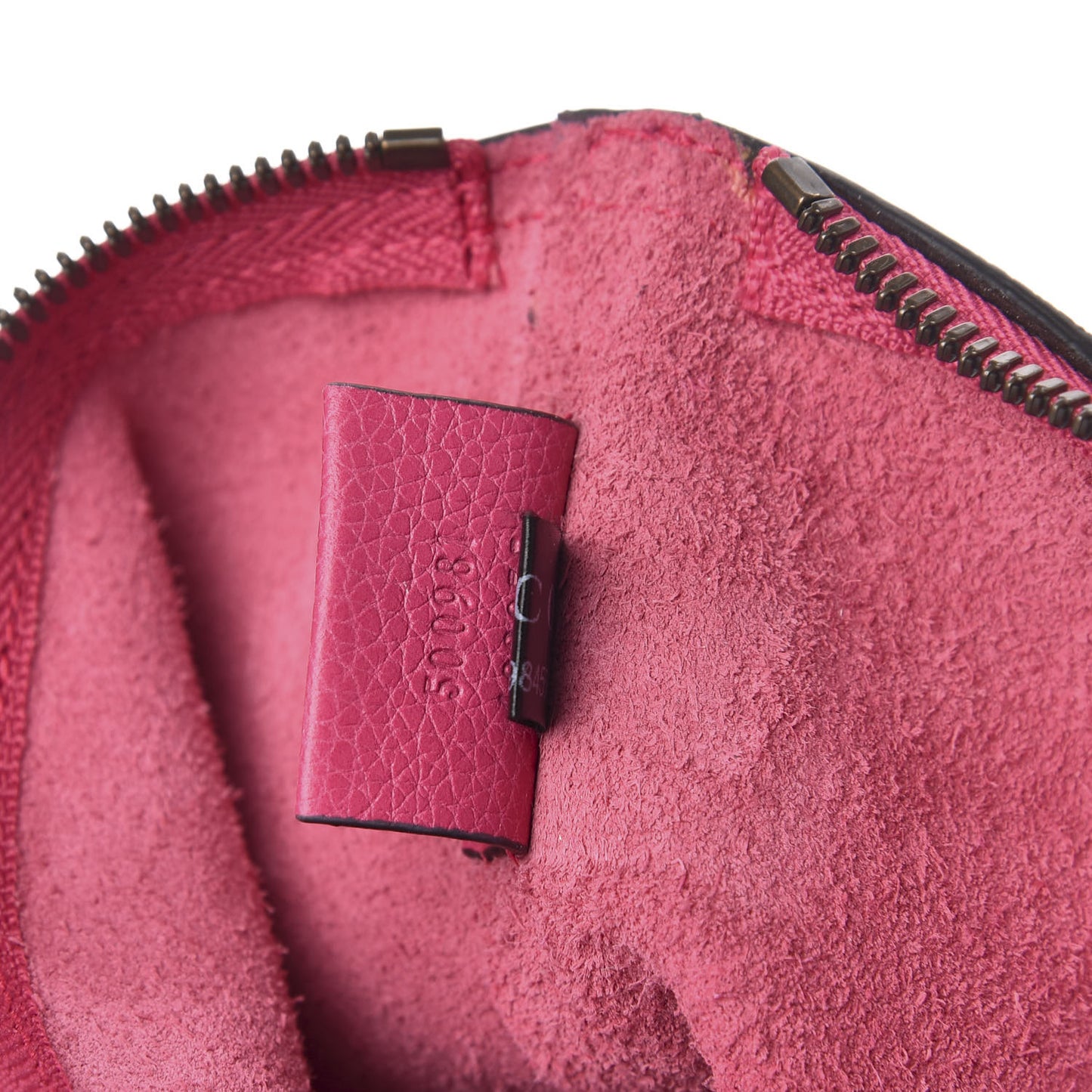 Pebbled Calfskin Medium Logo Portfolio Clutch Box Pink Green