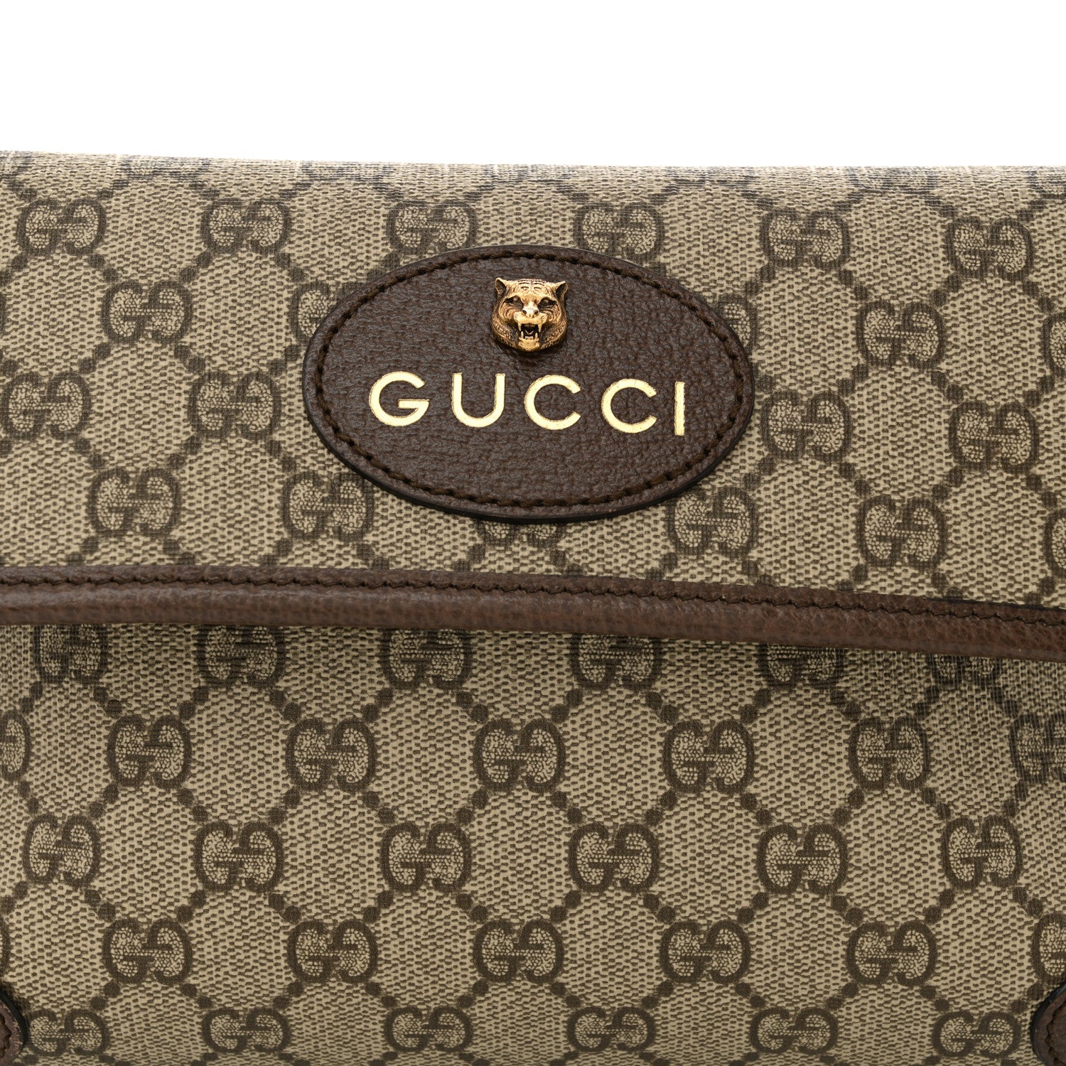 Gucci GG Supreme Monogram Neo Vintage Web Belt Bag Brown 8 of 13