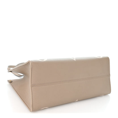 Louis Vuitton Empreinte Monogram Giant Onthego MM Tourterelle Creme 4 of 9