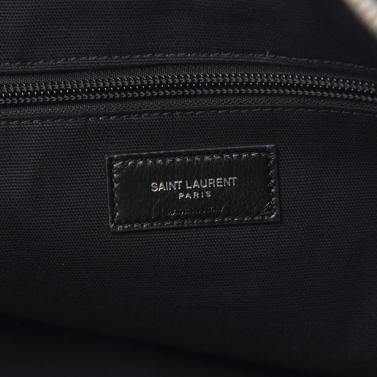 Calfskin Crocodile Embossed ID Bag Black