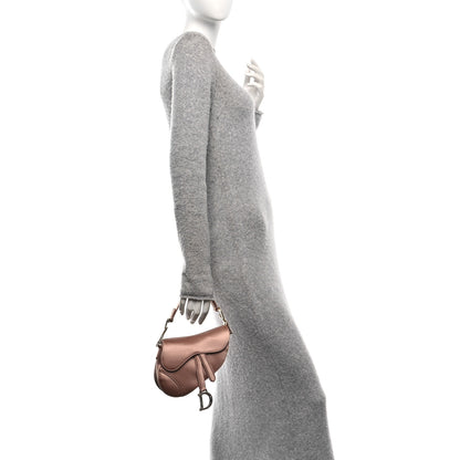 Christian Dior Satin Crystal Mini Saddle Bag Powder Beige 3 of 17