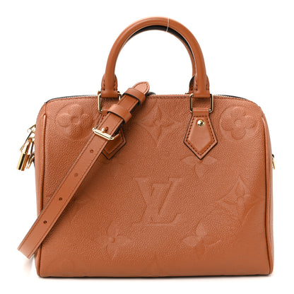 Louis Vuitton Empreinte Monogram Giant Speedy Bandouliere 25 Cognac 1 of 9