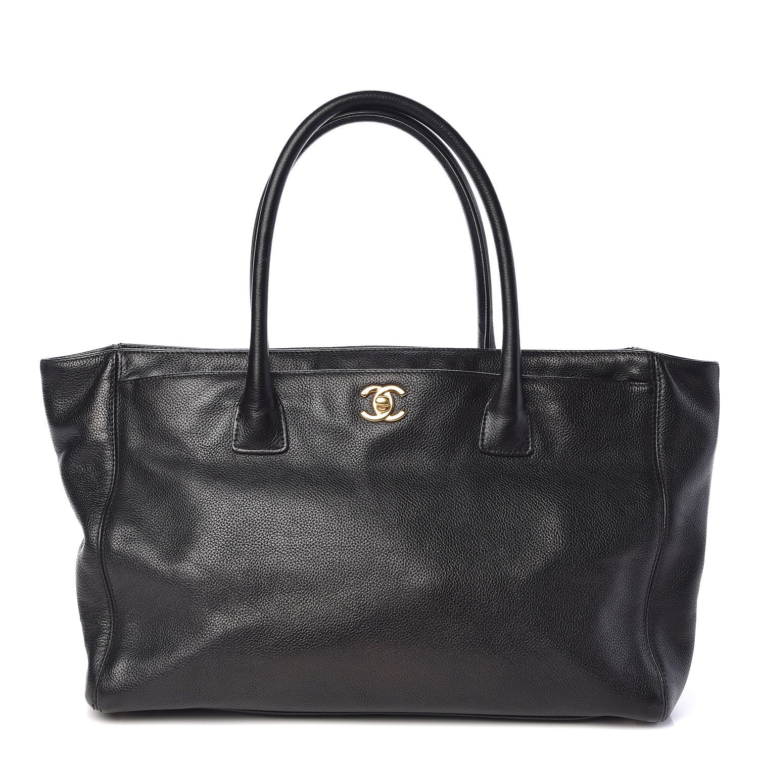 Chanel Calfskin Cerf Executive Shopper Tote Black 1 of 11