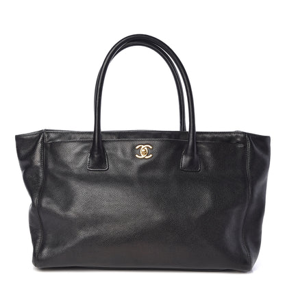 Chanel Calfskin Cerf Executive Shopper Tote Black 1 of 11