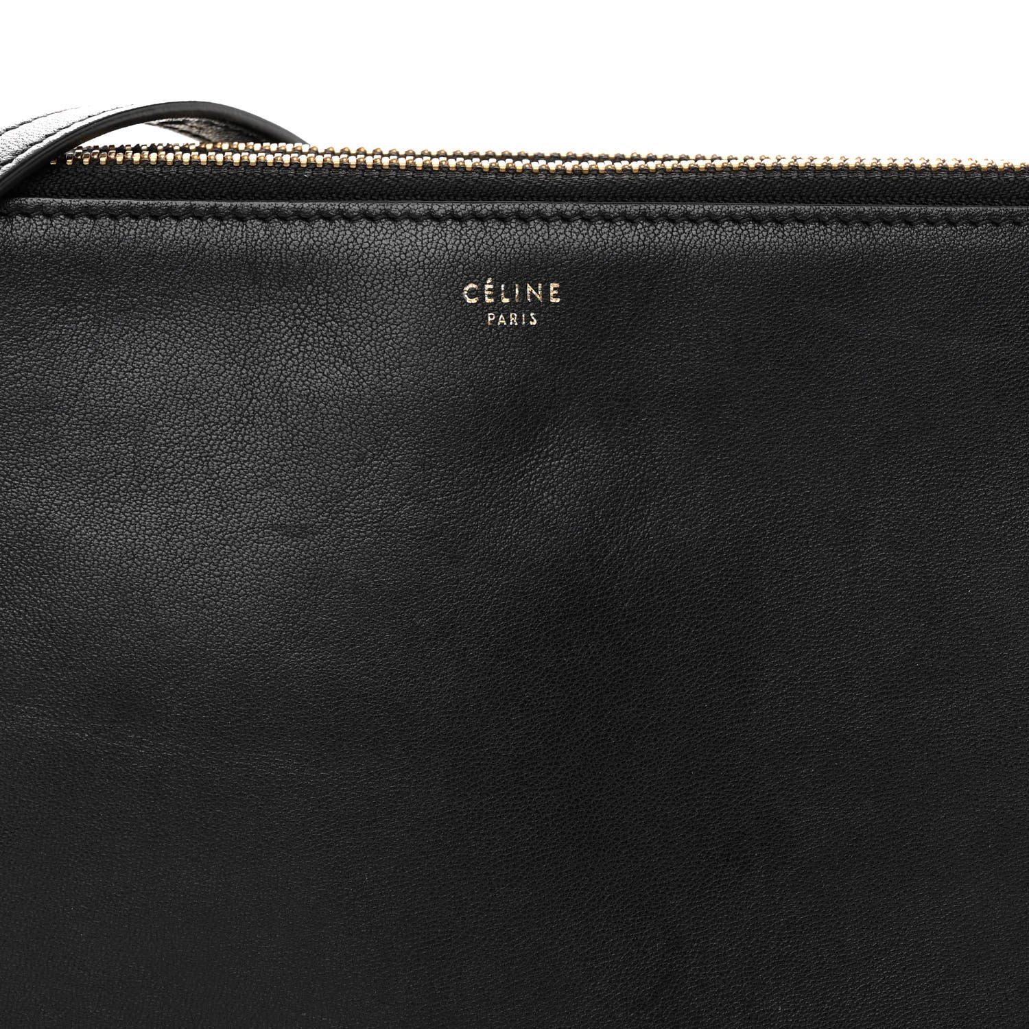 Celine Lambskin Small Trio Crossbody Bag Black 9 of 11