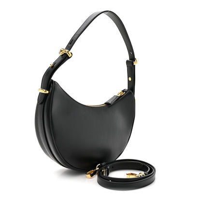 Prada Soft Calfskin Arque Shoulder Bag Black 3 of 9
