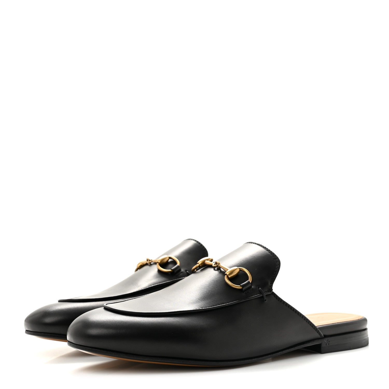 Gucci Calfskin Womens Princetown Slippers 37 Black 4 of 10