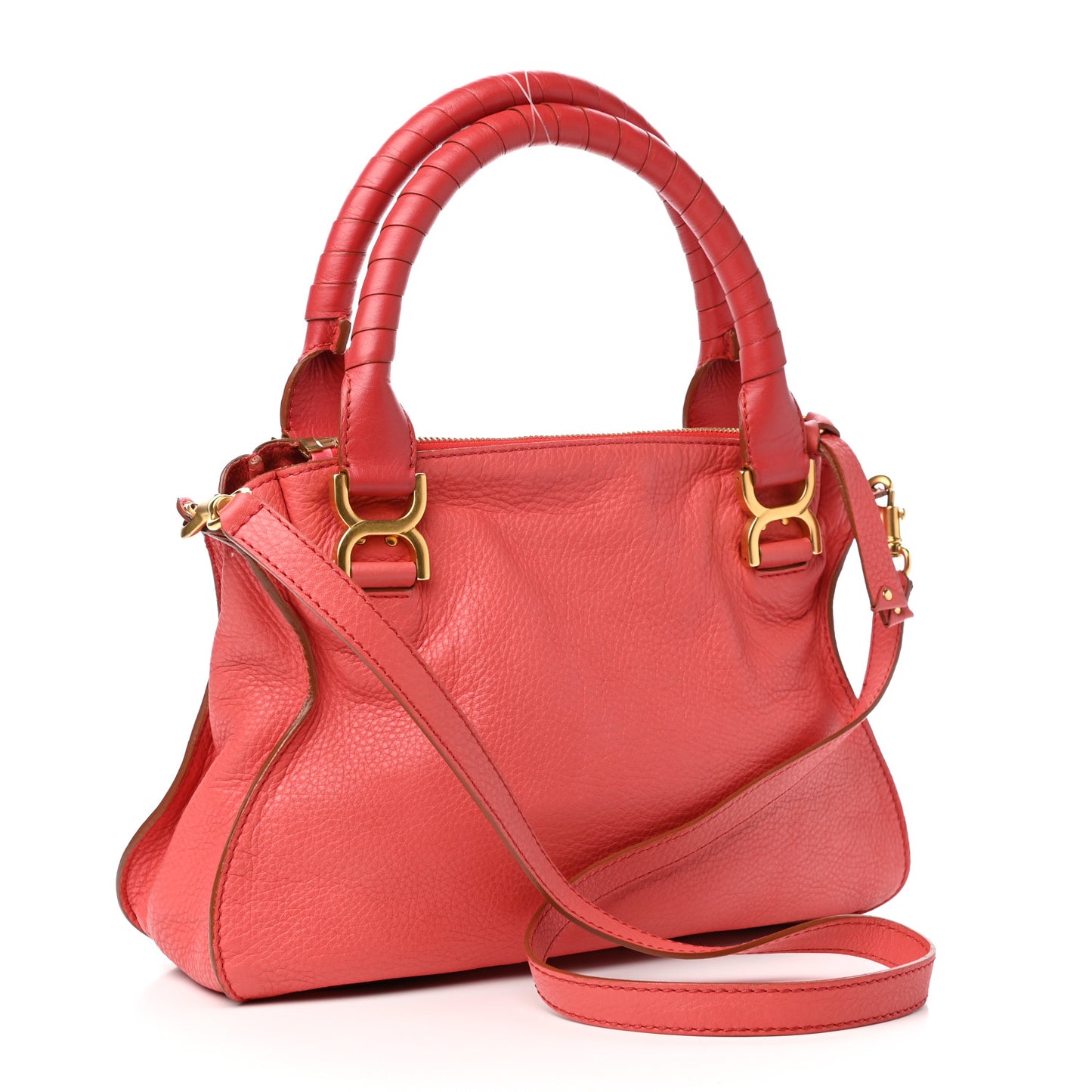 Calfskin Medium Marcie Satchel Paradise Pink