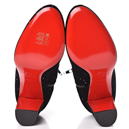 Christian Louboutin Velvet Galactica Moulamax 85 Booties 36.5 Black 5 of 8