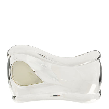 Tiffany Sterling Silver White Jade Small Elsa Peretti Left Wrist Bone Cuff Bracelet 1 of 4