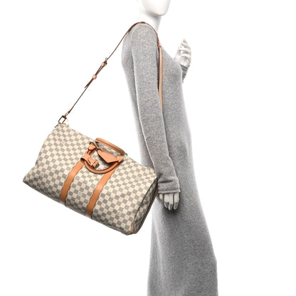 Louis Vuitton Damier Azur Keepall Bandouliere 45 2 of 9
