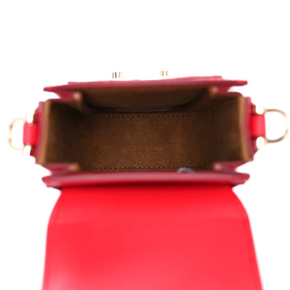 MCM Calfskin Studded X-Mini Patricia Crossbody Chinese Red 4 of 8