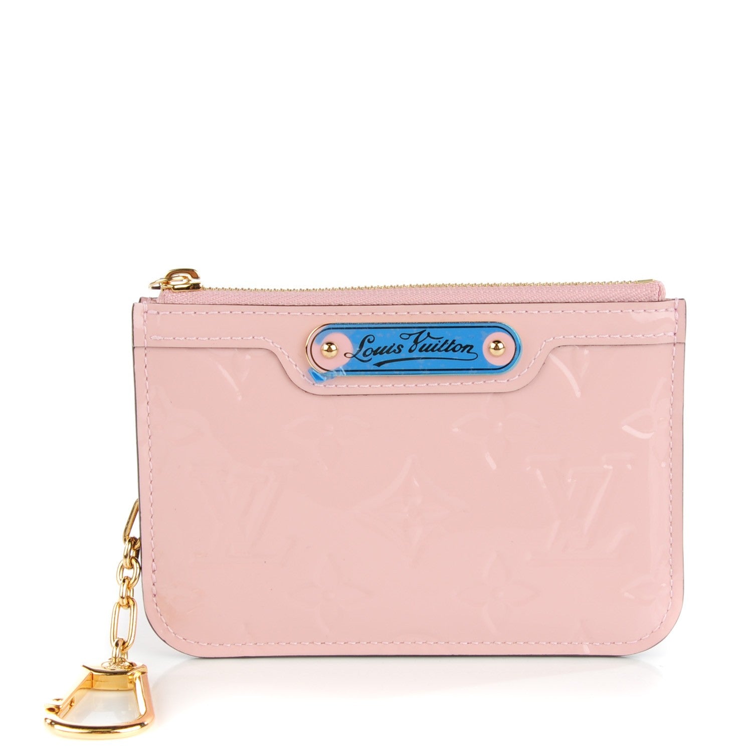 Louis Vuitton Vernis Key Pouch Rose Ballerine 1 of 7