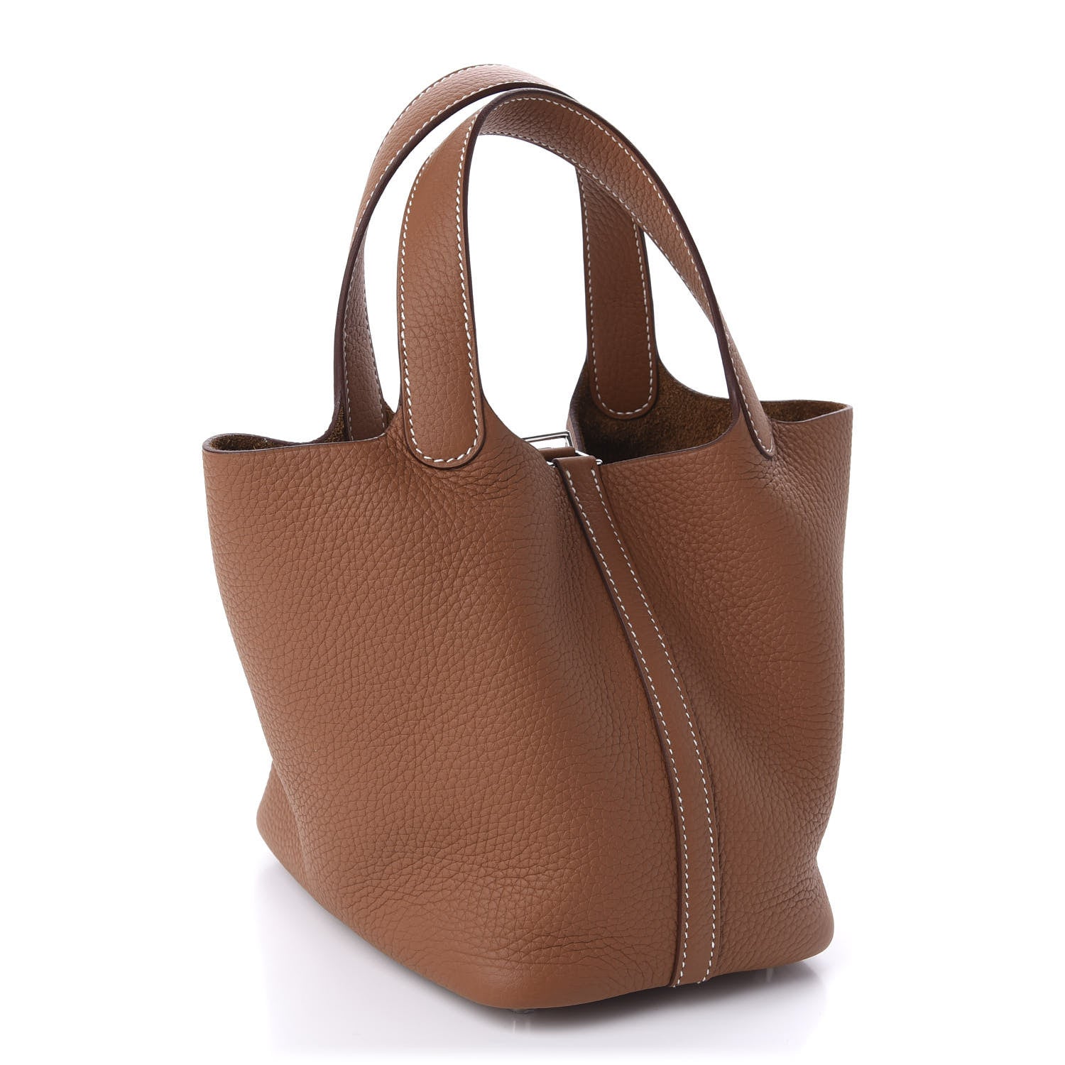 Hermes Taurillon Clemence Picotin Lock 18 PM Gold 3 of 11