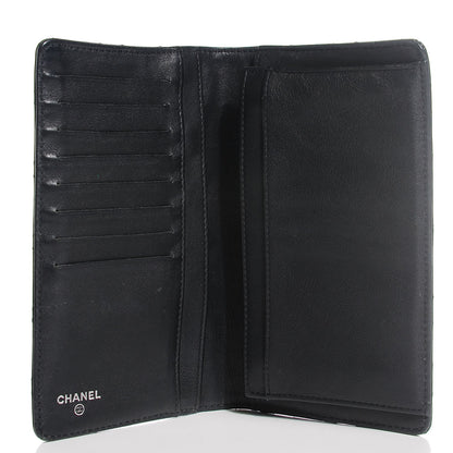 Chanel Patent Quilted Brilliant Yen Wallet Black 6 of 9